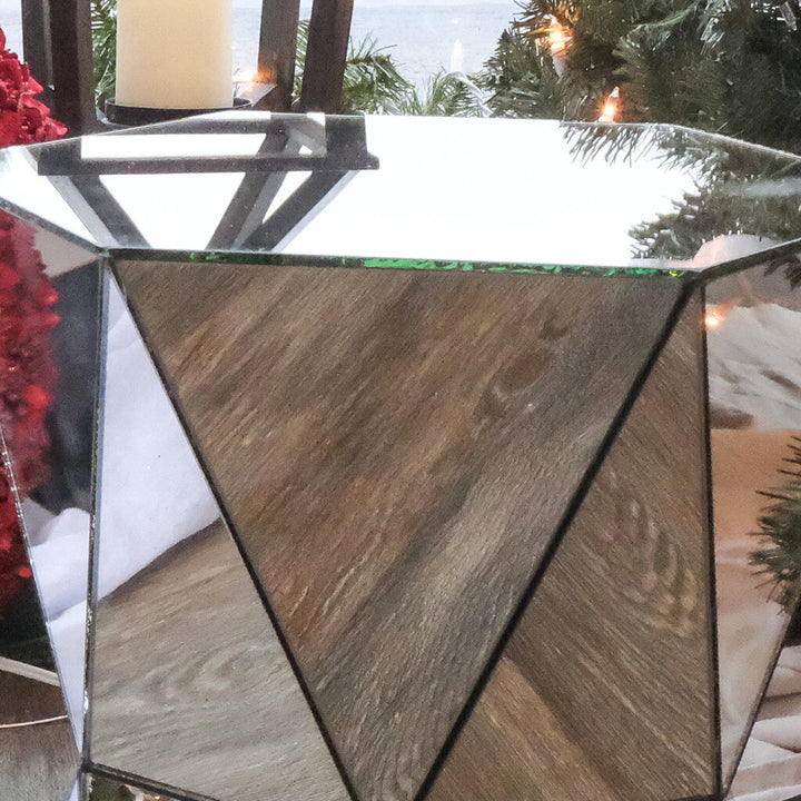 Geometric Mirrored Pedestal