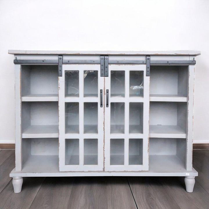 Barn Door Media Cabinet