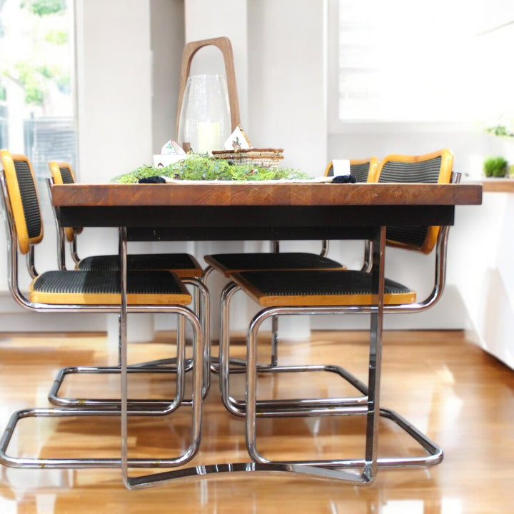 Orig Price $1100 - Butcher Block Table w/ Four Chairs