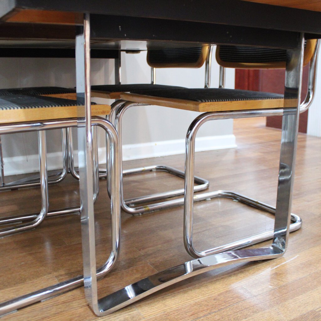 Orig Price $1100 - Butcher Block Table w/ Four Chairs