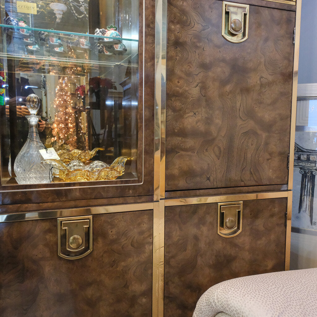 Vintage Bar Cabinet / Wall Unit