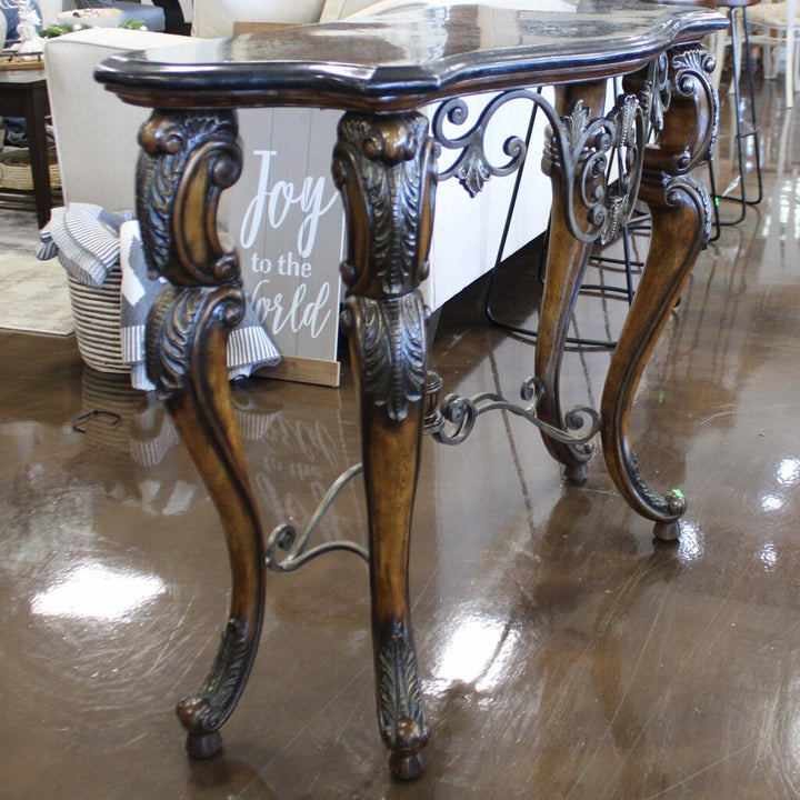 Sofa Table w/ Stone Top