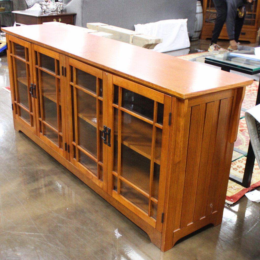 Orig Price $1590 - Credenza w/ Glass Doors