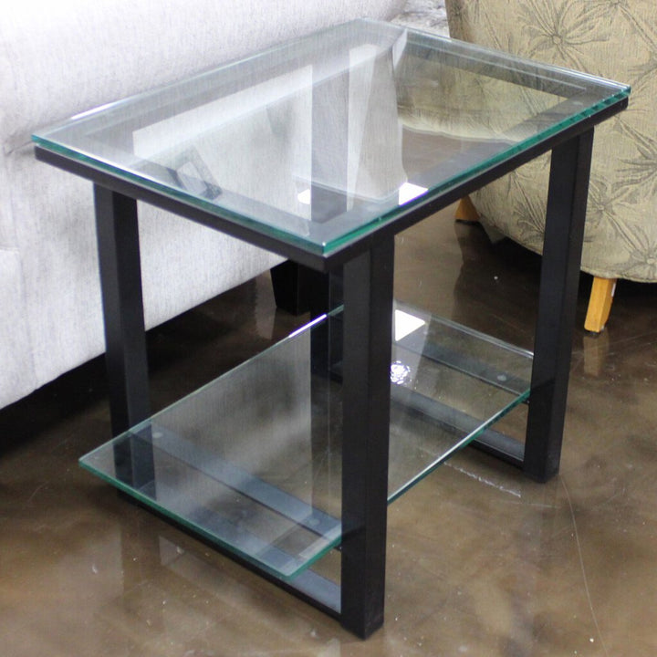 Glass End Table