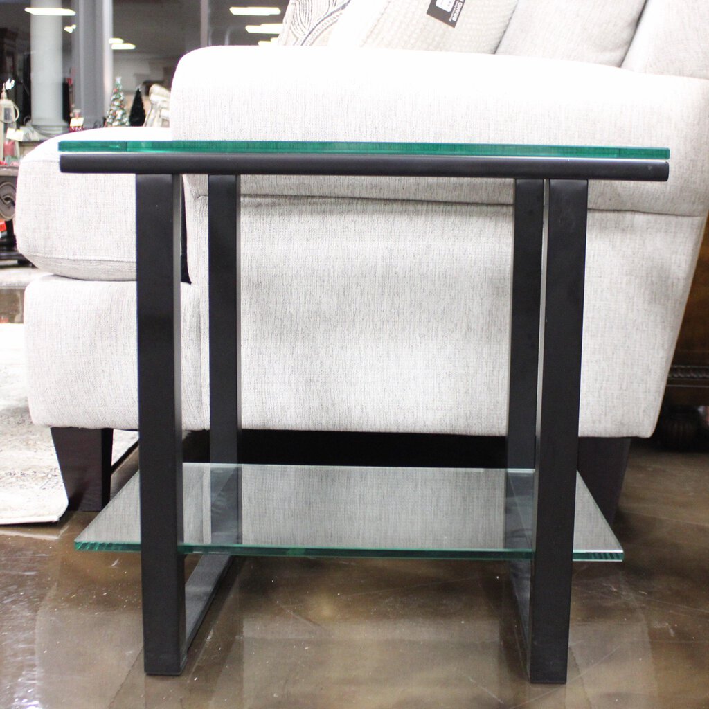 Glass End Table