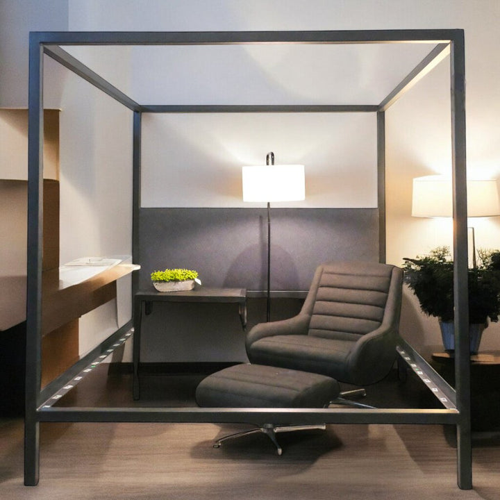 Orig. Price $3,000 - Architecture King Canopy Bed