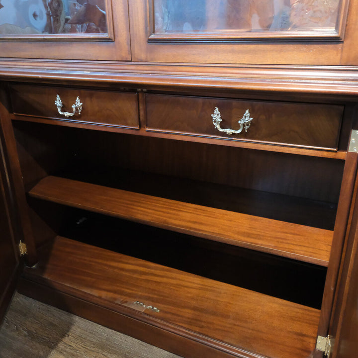 Orig Price $4000 - 2 Piece Lighted China Cabinet