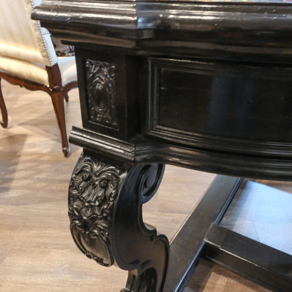 Orig Price $2500 - Custom Painted Console Table