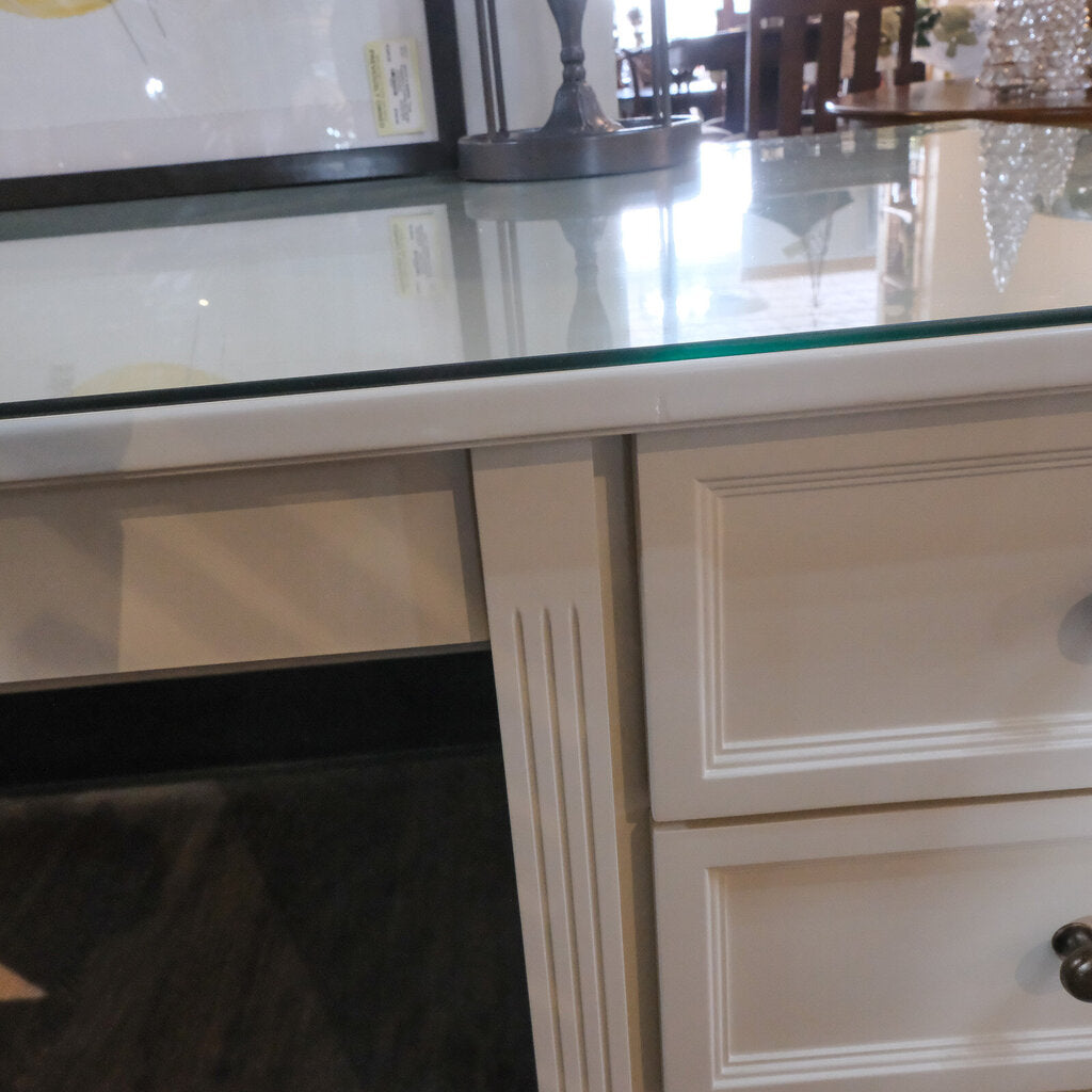 Orig Price $2298 - Desk with Protective Glass Top