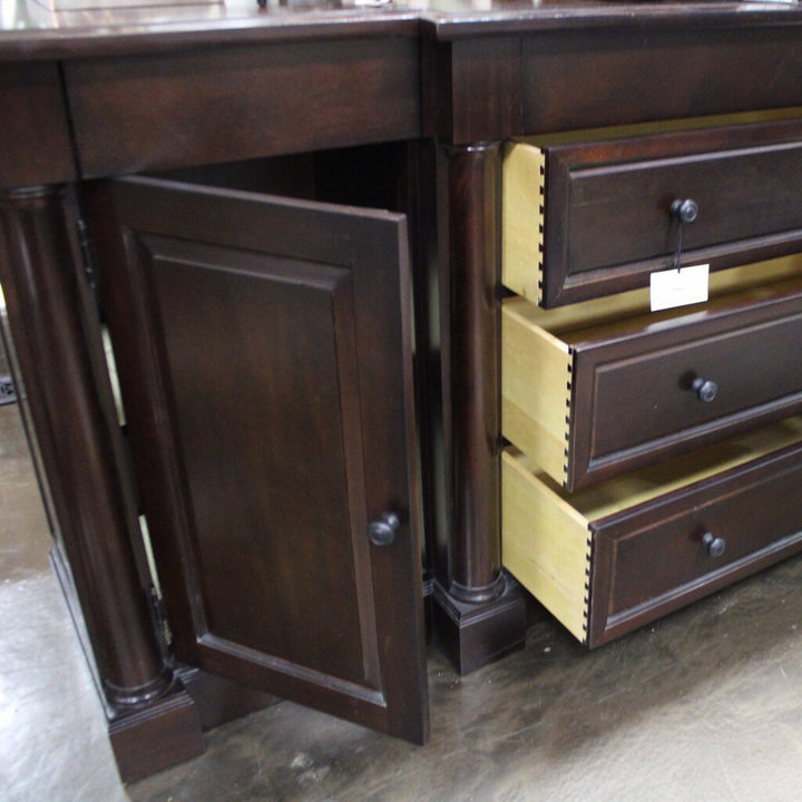 Orig Price $2500 - 2 Cabinet Sideboard w/ 6 Drawers