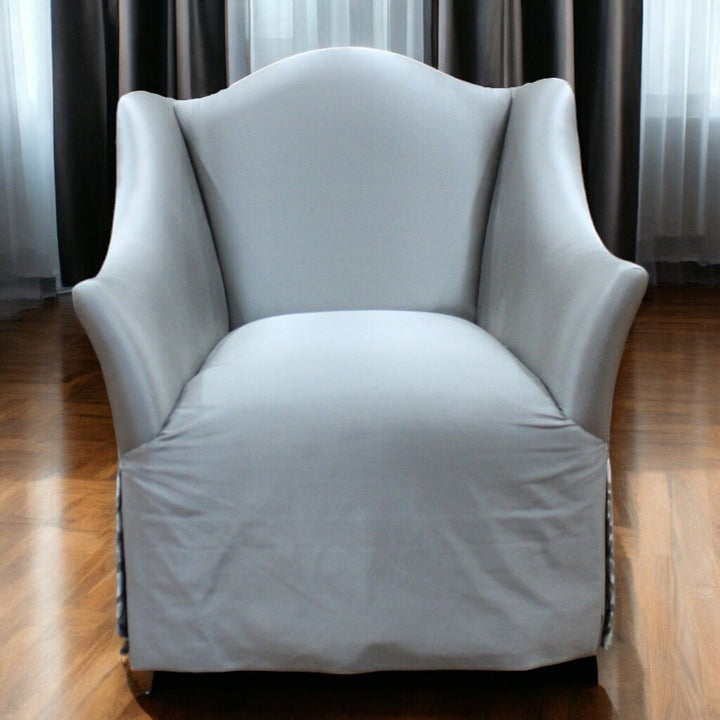 Orig Price $2500 - Silk Swivel Chair w/ 2 Pillows