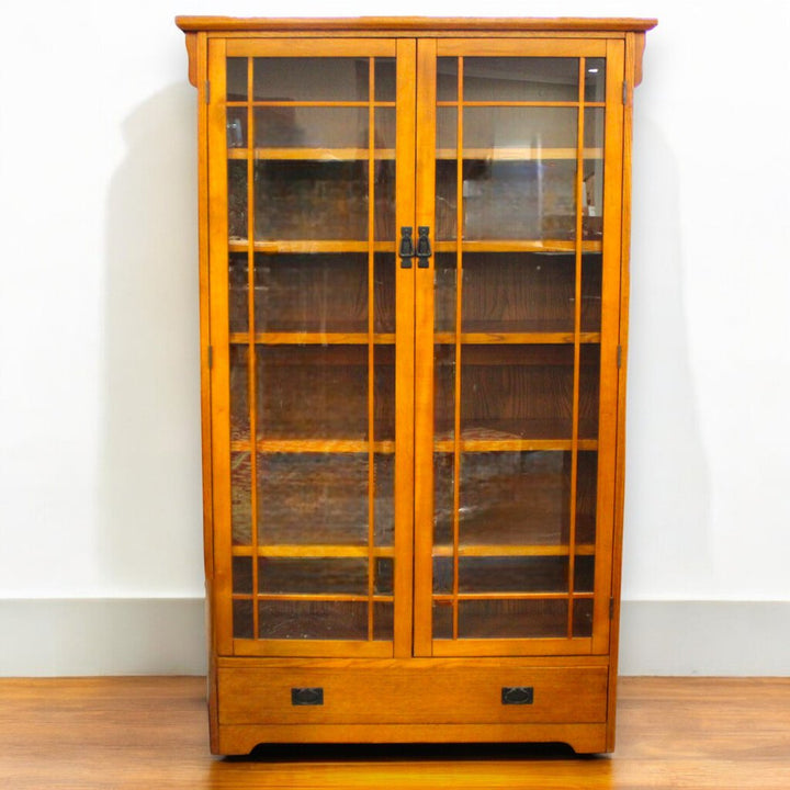 Orig Price $2200 - Solid Wood Bookcase w/ Drawer & 6 Shelves