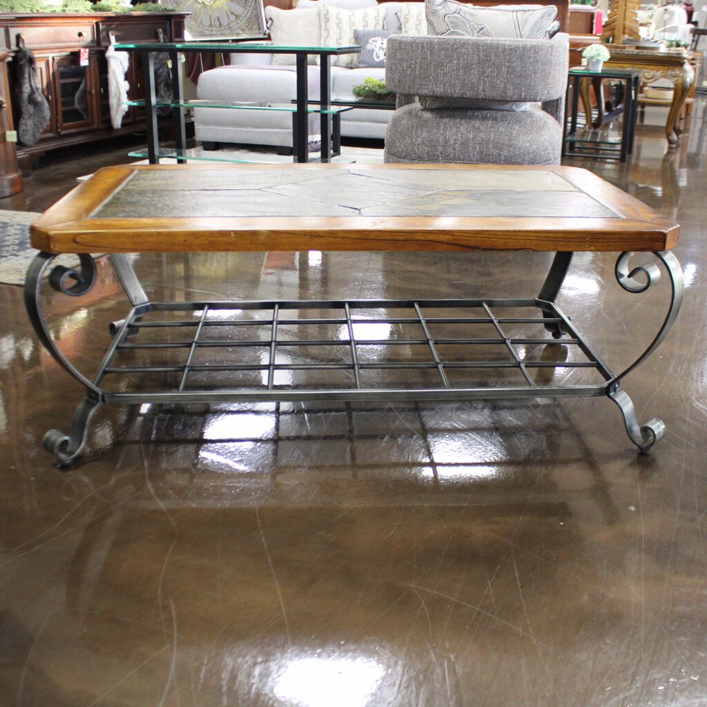 Tile Top Cocktail Table