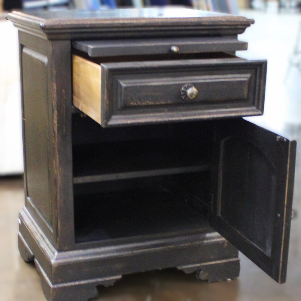 Orig Price $1300 - Distressed Night Stand w/ Pull Out