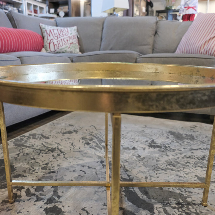 Orig. Price $750 - Round Mirrored Cocktail Table