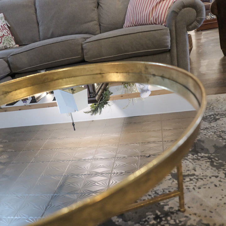 Orig. Price $750 - Round Mirrored Cocktail Table