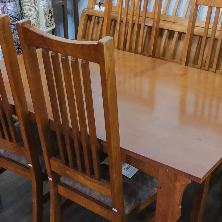 Misson Style Dining Table with 4 Chairs