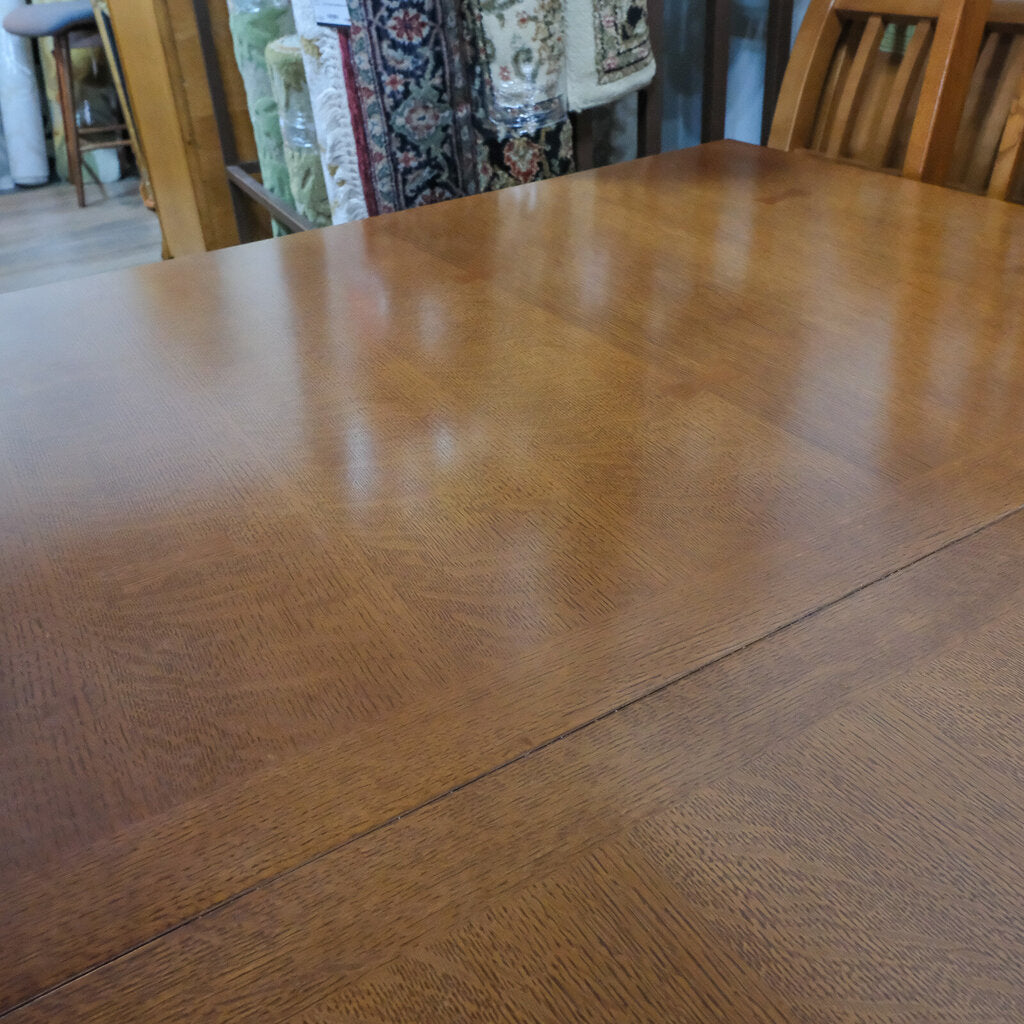 Misson Style Dining Table with 4 Chairs