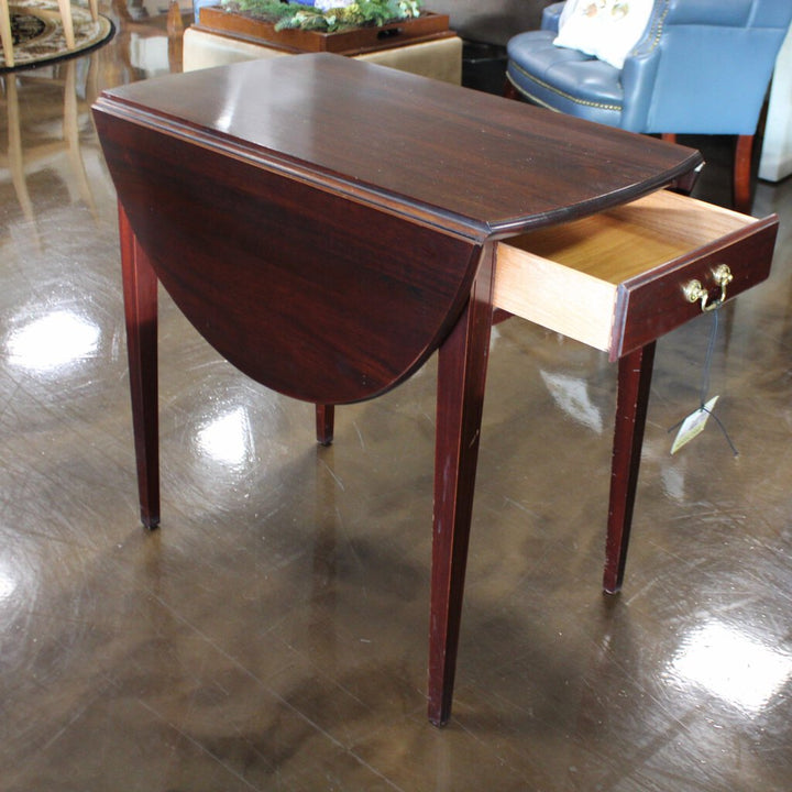 Dropleaf End Table w/ Drawer