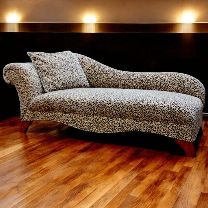 Leopard Print Chaise Lounge