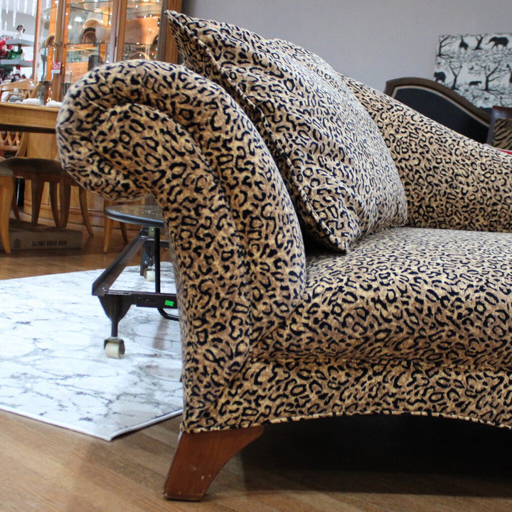 Leopard Print Chaise Lounge