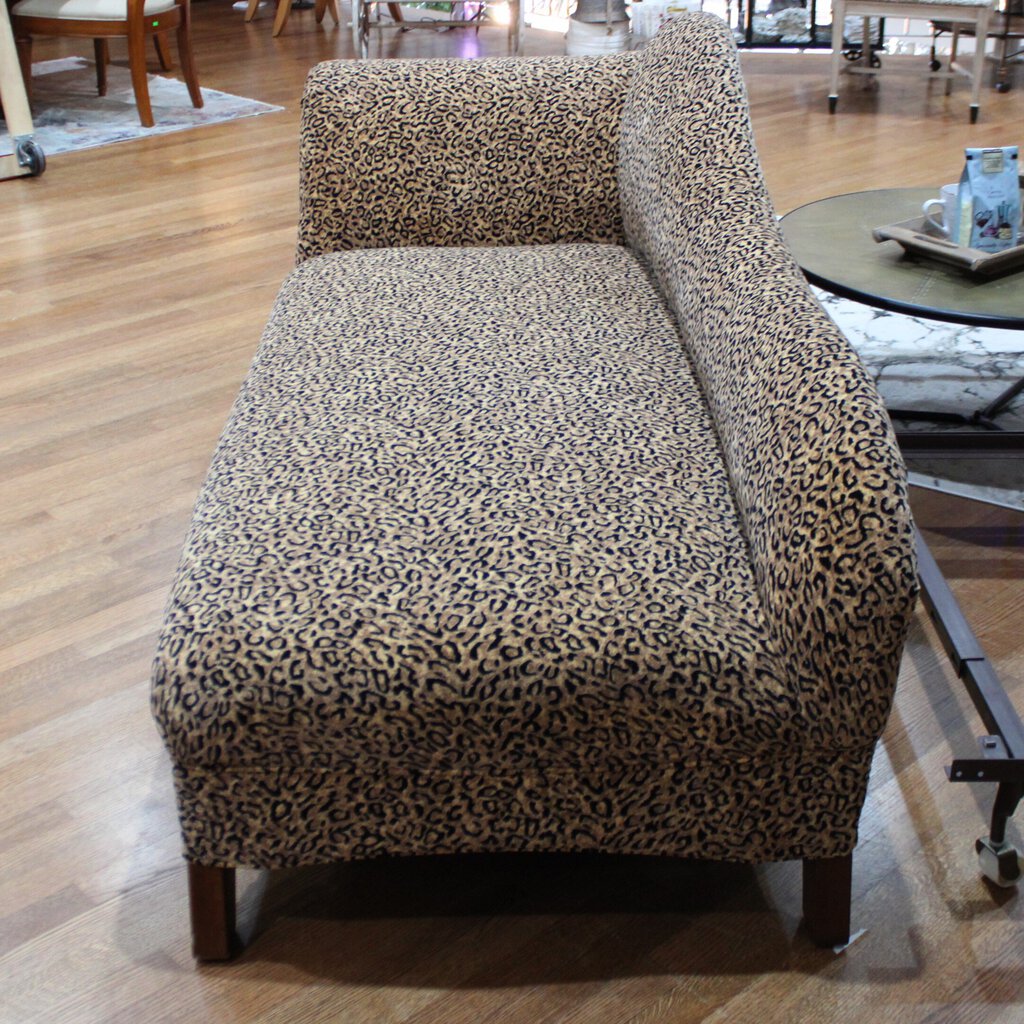 Leopard Print Chaise Lounge