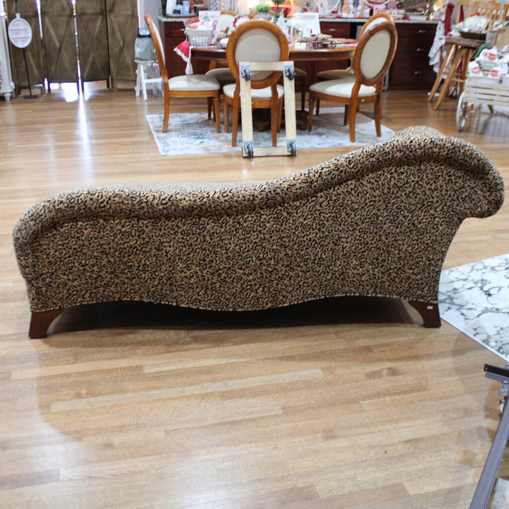 Leopard Print Chaise Lounge