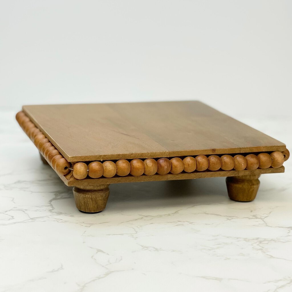 Beaded Wood Trivet - Acosta's Home