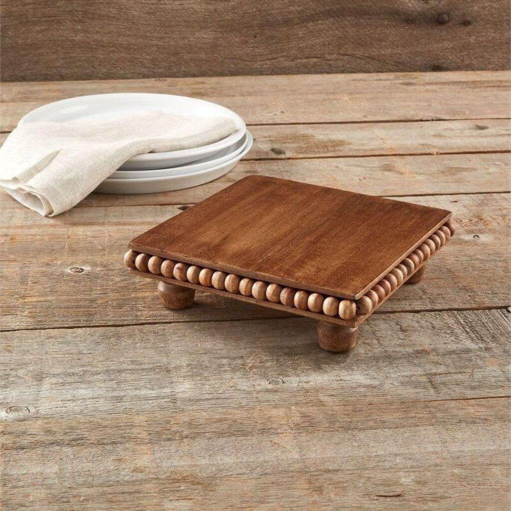 Beaded Wood Trivet - Acosta's Home