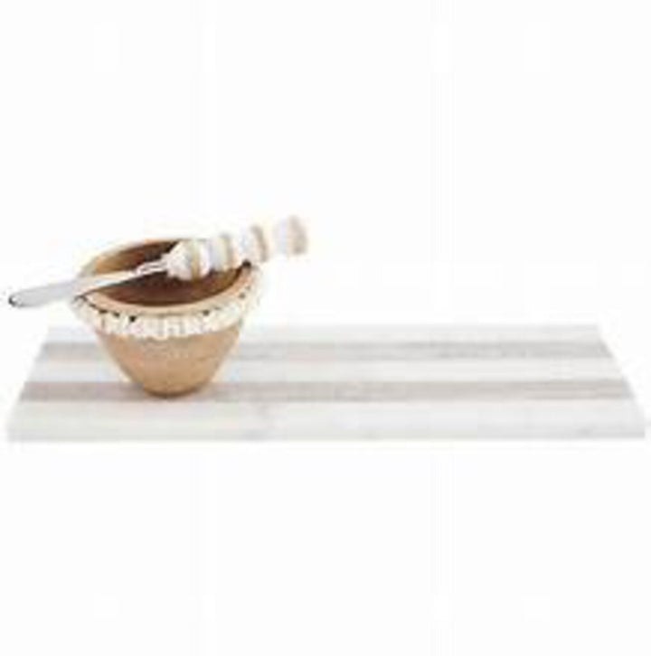 Marble Board Wood Bowl Set