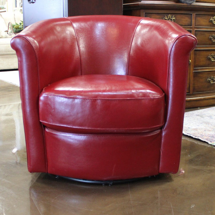 Faux Leather Club Chair