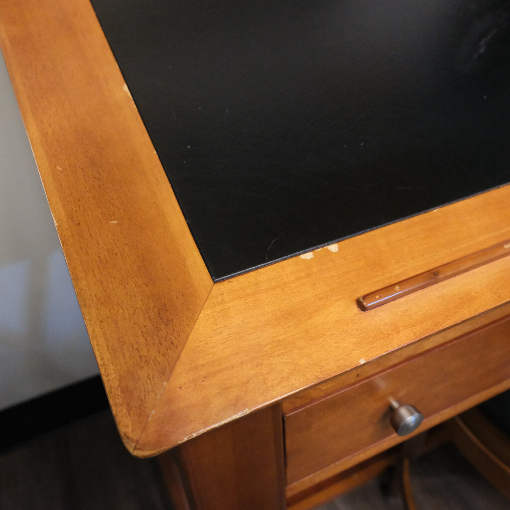 Campaign Style Drafting Table with Stool