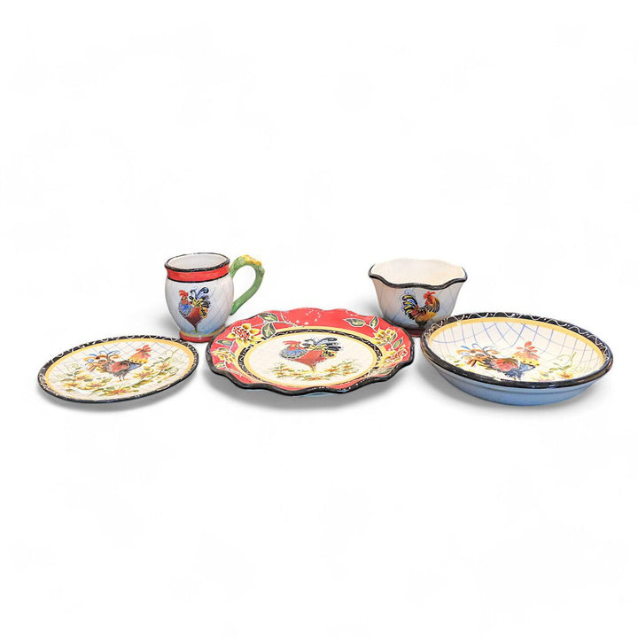 Rooster Dish Set