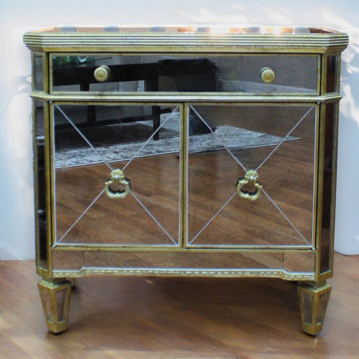 Orig Price $600 - Mirrored Night Stand