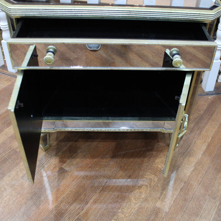 Orig Price $600 - Mirrored Night Stand