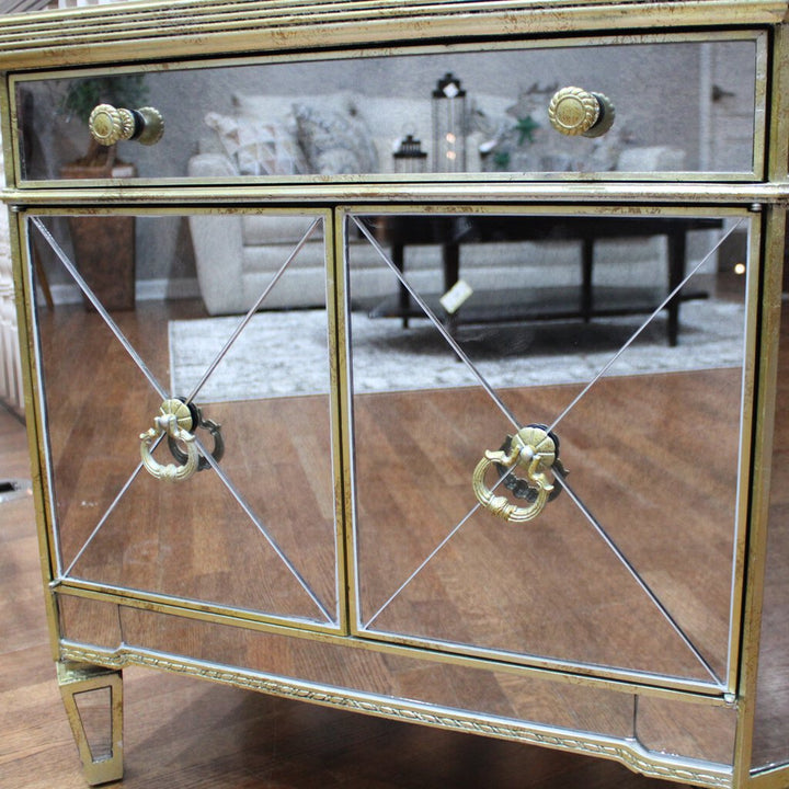 Orig Price $600 - Mirrored Night Stand