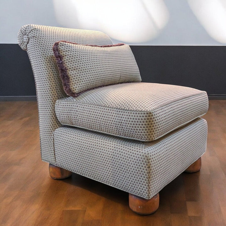 Orig Price $600 - Armless Chair with Lumbar Pillow