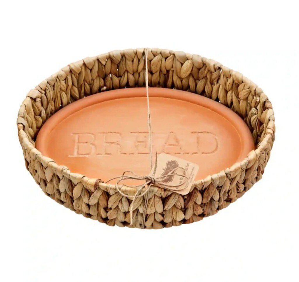 Terra Cotta Bread Warming Set