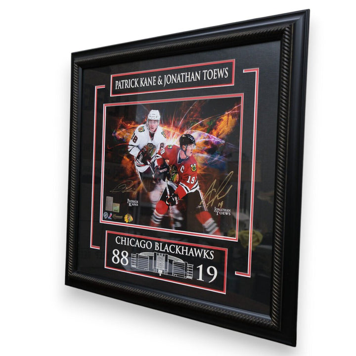 "Dual Collage" - Patrick Kane 88 & Jonathan Toews 19 of the Chicago Blackhawks - COA - Signed