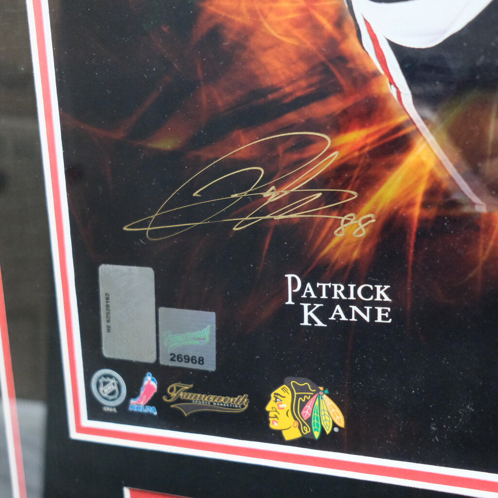 "Dual Collage" - Patrick Kane 88 & Jonathan Toews 19 of the Chicago Blackhawks - COA - Signed