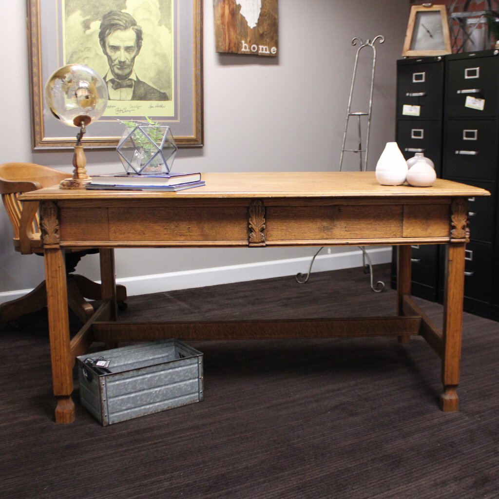 Antique Desk w/ 2 Drawers