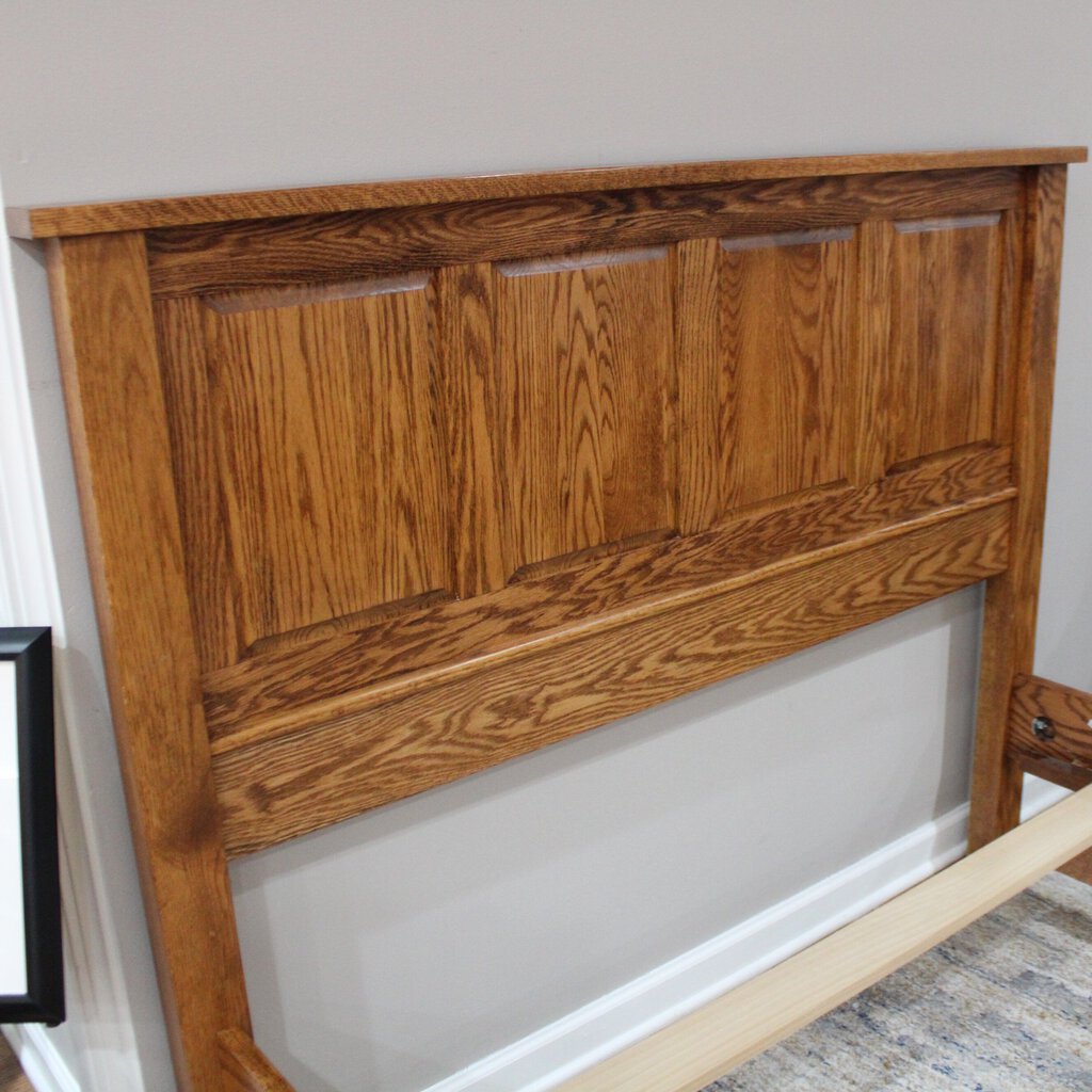 Full Oak Bed Frame