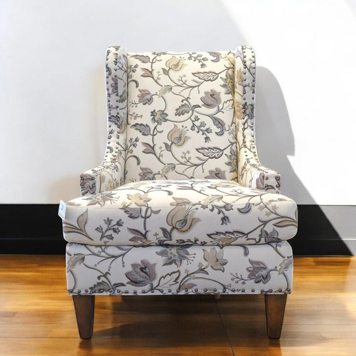 Orig Price $500 - Floral Wingback Chair