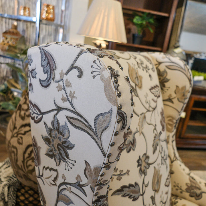 Orig Price $500 - Floral Wingback Chair