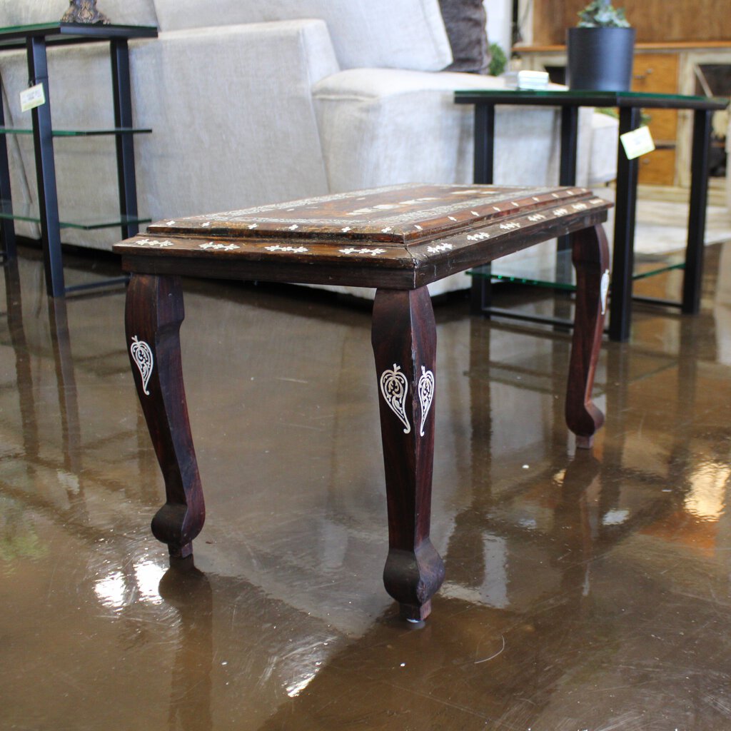 Rectangular Wood Table w/ Inlay