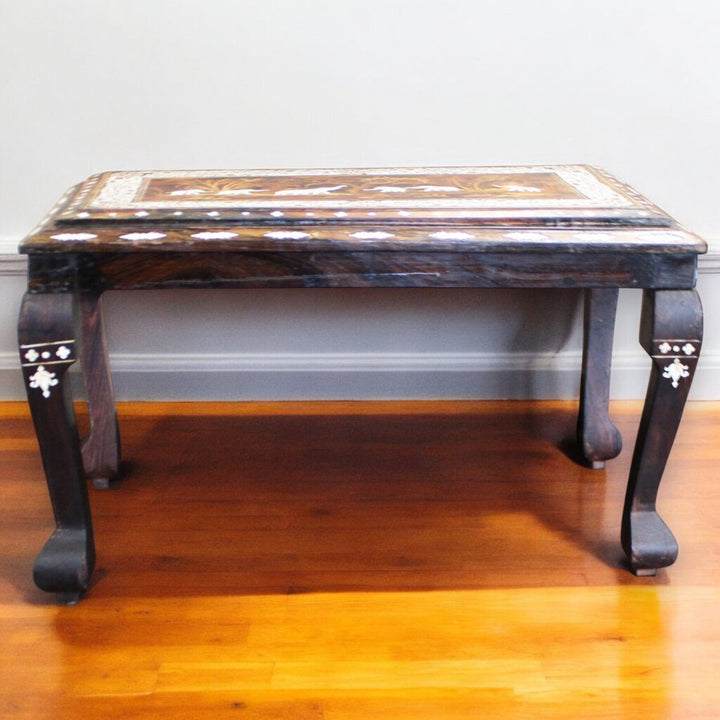 Rectangular Wood Table w/ Inlay