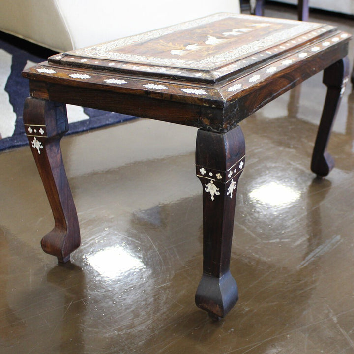 Rectangular Wood Table w/ Inlay