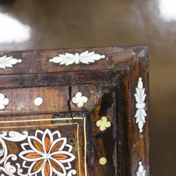 Rectangular Wood Table w/ Inlay