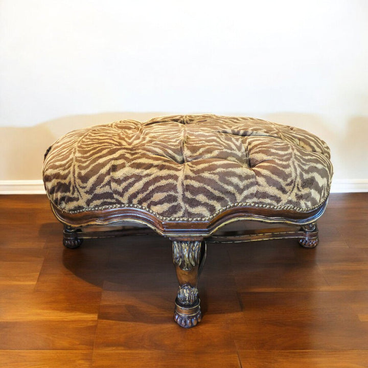 Orig Price $800 - Tufted Zebra Ottoman