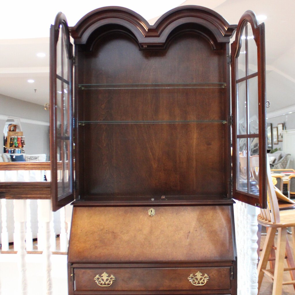 Secretary Desk w/ Lighted Bookcase